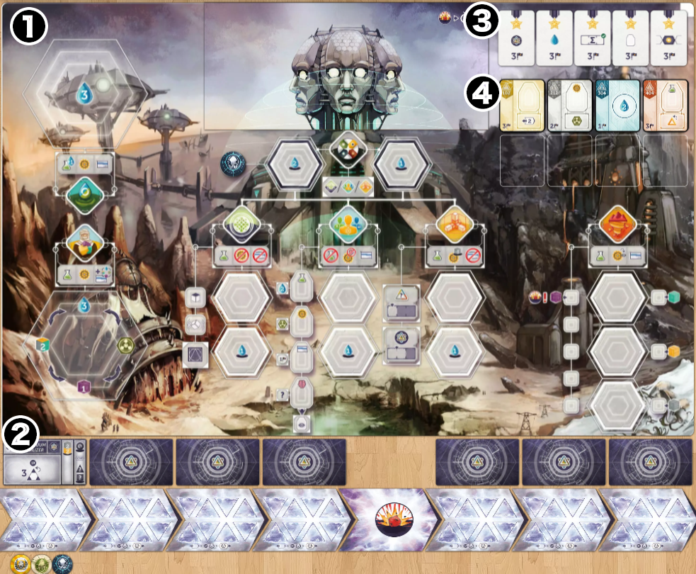 アナクロニー エグゾスーツ拡張セット Anachrony 英語版 ボードゲーム ボードゲームセット（ネットランナー、ANACHRONY、操り人形他