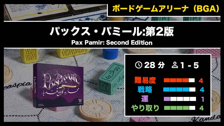 パックス・パミール:第2版（BGA）』の遊び方・魅力をご紹介！｜くりログ